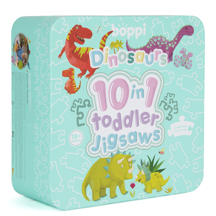 BOPPI, 10 w 1 progresywne pierwsze puzzle Dinozaury 30 elem.png