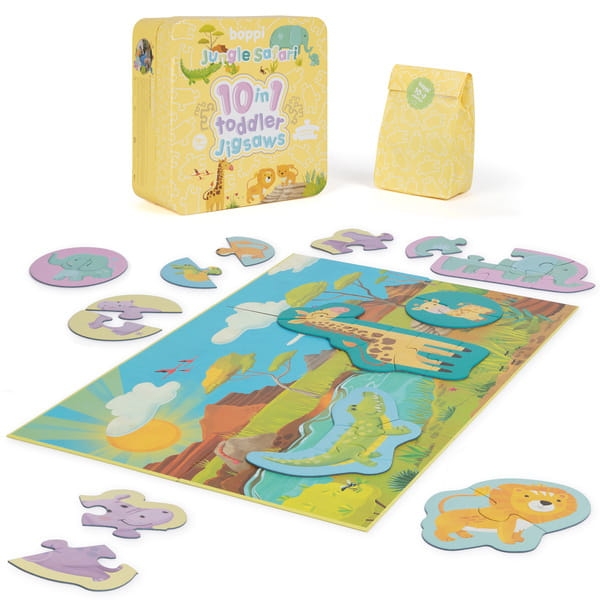 BOPPI, 10 w 1 progresywne pierwsze puzzle Safari 30 elem4.jpg
