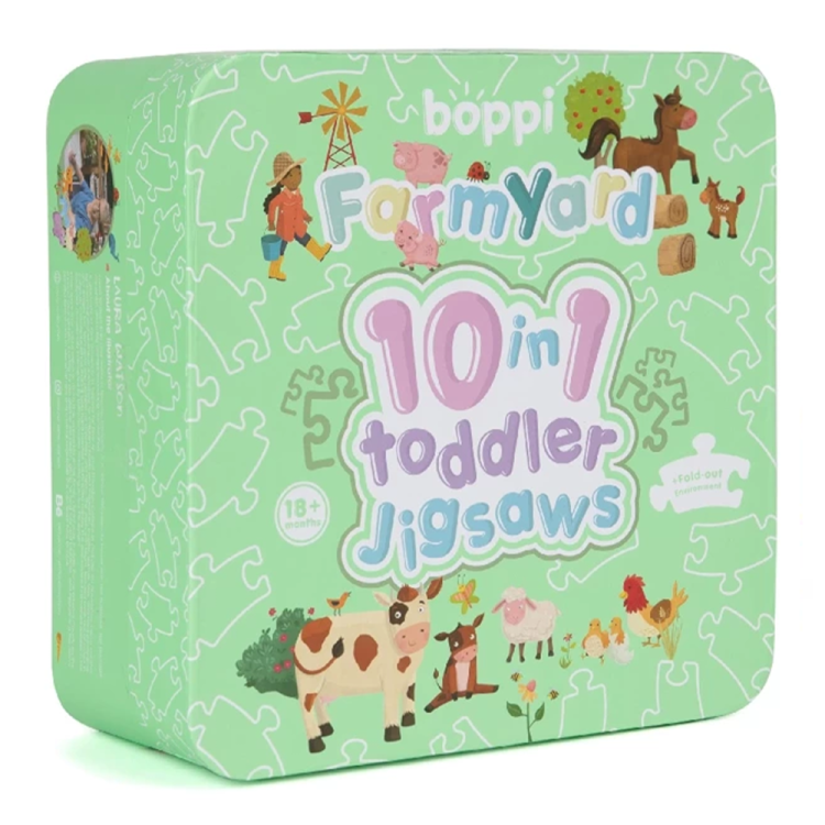 BOPPI, 10 w 1 progresywne pierwsze puzzle Farma 30 elem.png