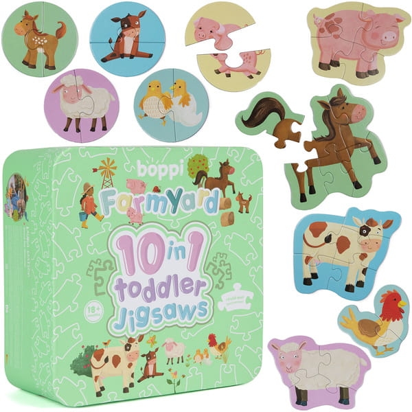 BOPPI, 10 w 1 progresywne pierwsze puzzle Farma 30 elem2.jpg