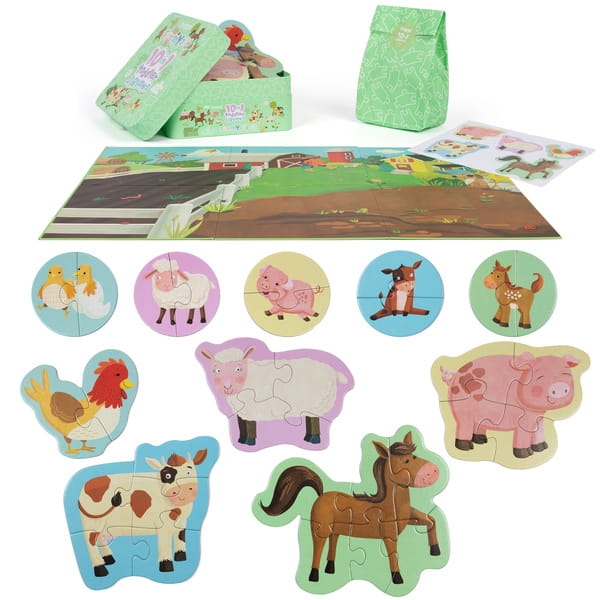 BOPPI, 10 w 1 progresywne pierwsze puzzle Farma 30 elem3.jpg