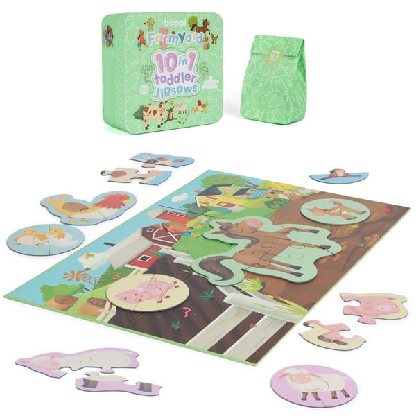 BOPPI, 10 w 1 progresywne pierwsze puzzle Farma 30 elem4.jpg