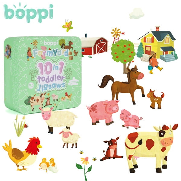 BOPPI, 10 w 1 progresywne pierwsze puzzle Farma 30 elem7.jpg