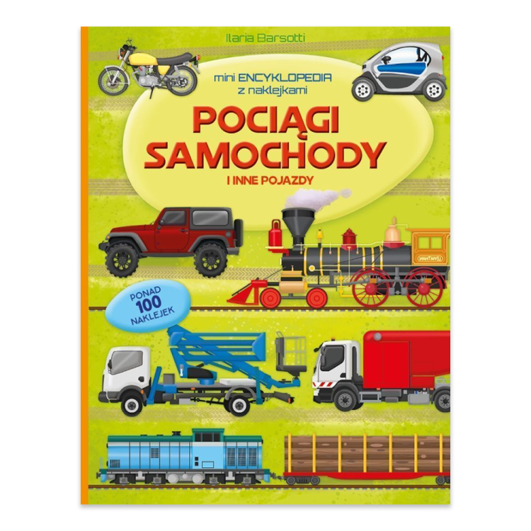 Pociągi samochody i inne pojazdy. Mini encyklopedia z naklejkami.png