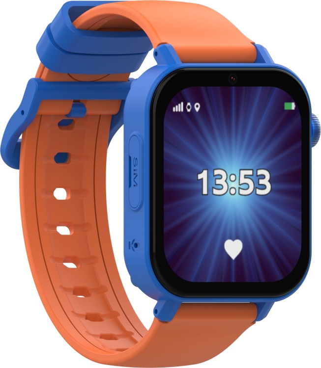 Smartwatch dla dziecka z funkcją lokalizacji GPS i trzema paskami KiDiZ Plus niebieski1.png