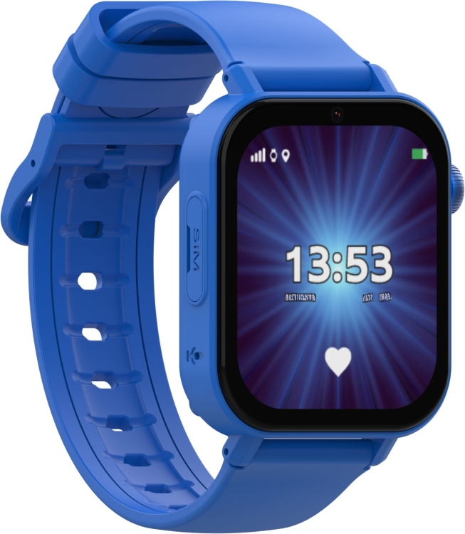 Smartwatch dla dziecka z funkcją lokalizacji GPS i trzema paskami KiDiZ Plus niebieski3.png
