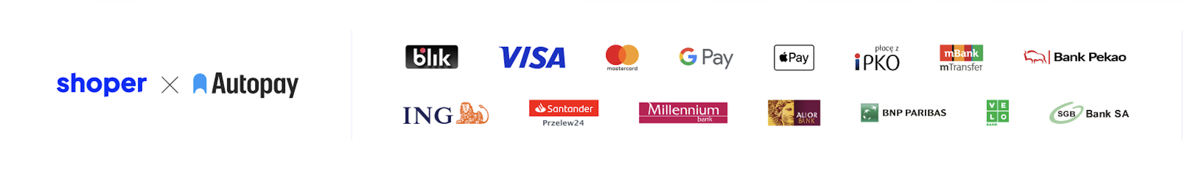 Dostępne metody płatności Autopay - BLIK, karty, szybkie przelewy